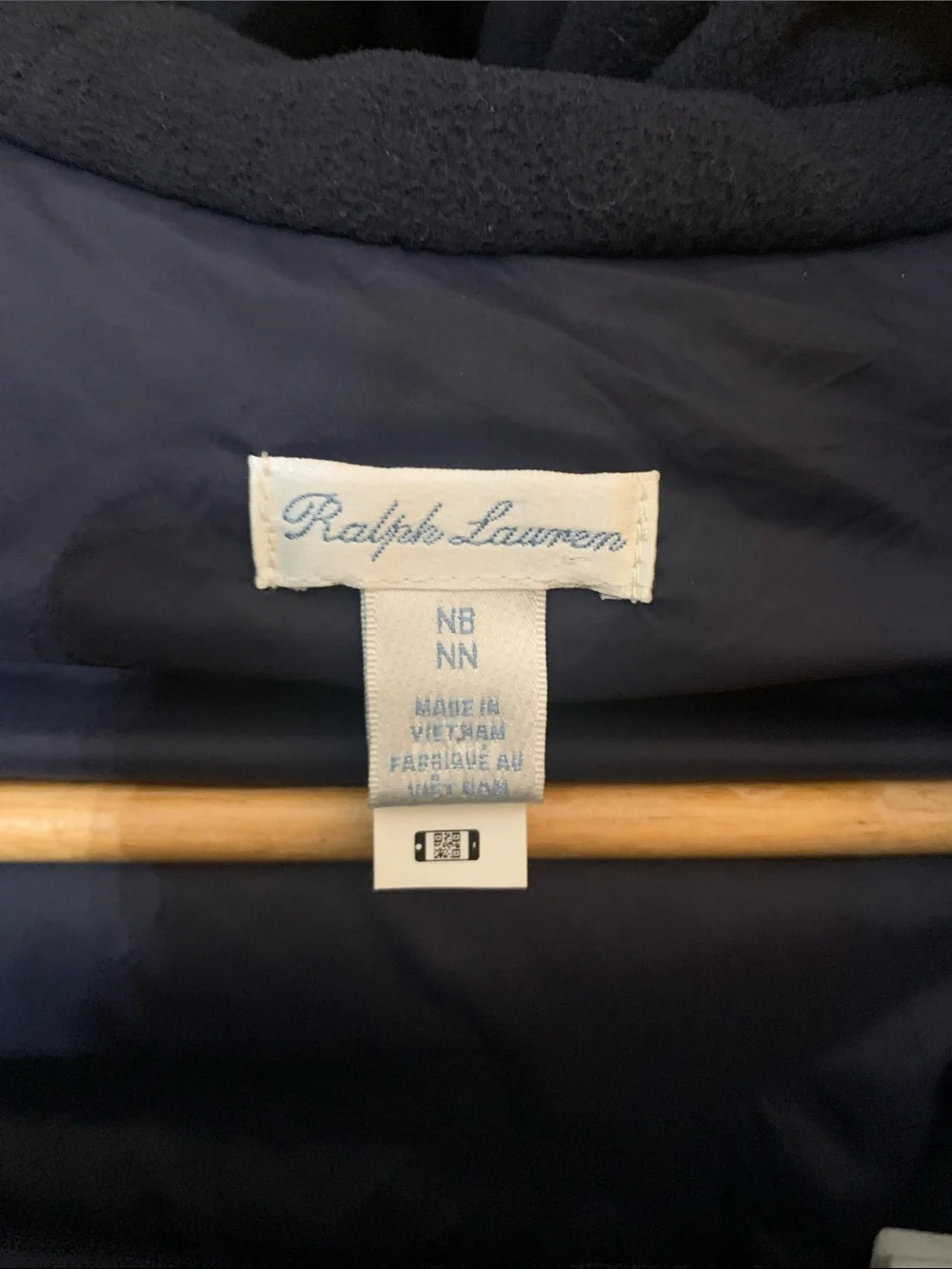 Ralph Lauren Navy Infant Puffer Jacket